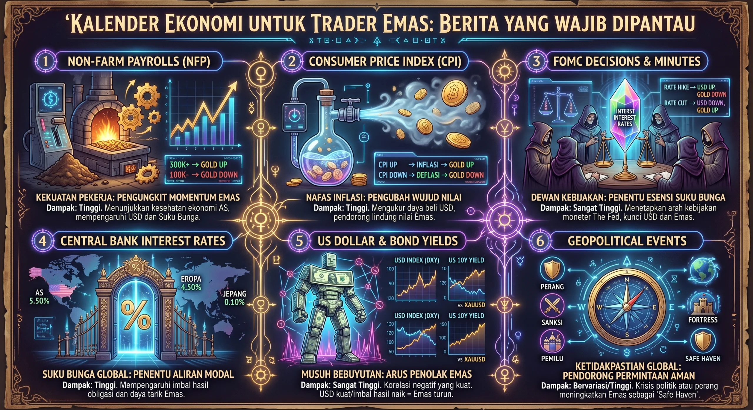 Kalender Ekonomi untuk Trader Emas: Berita yang Wajib Dipantau