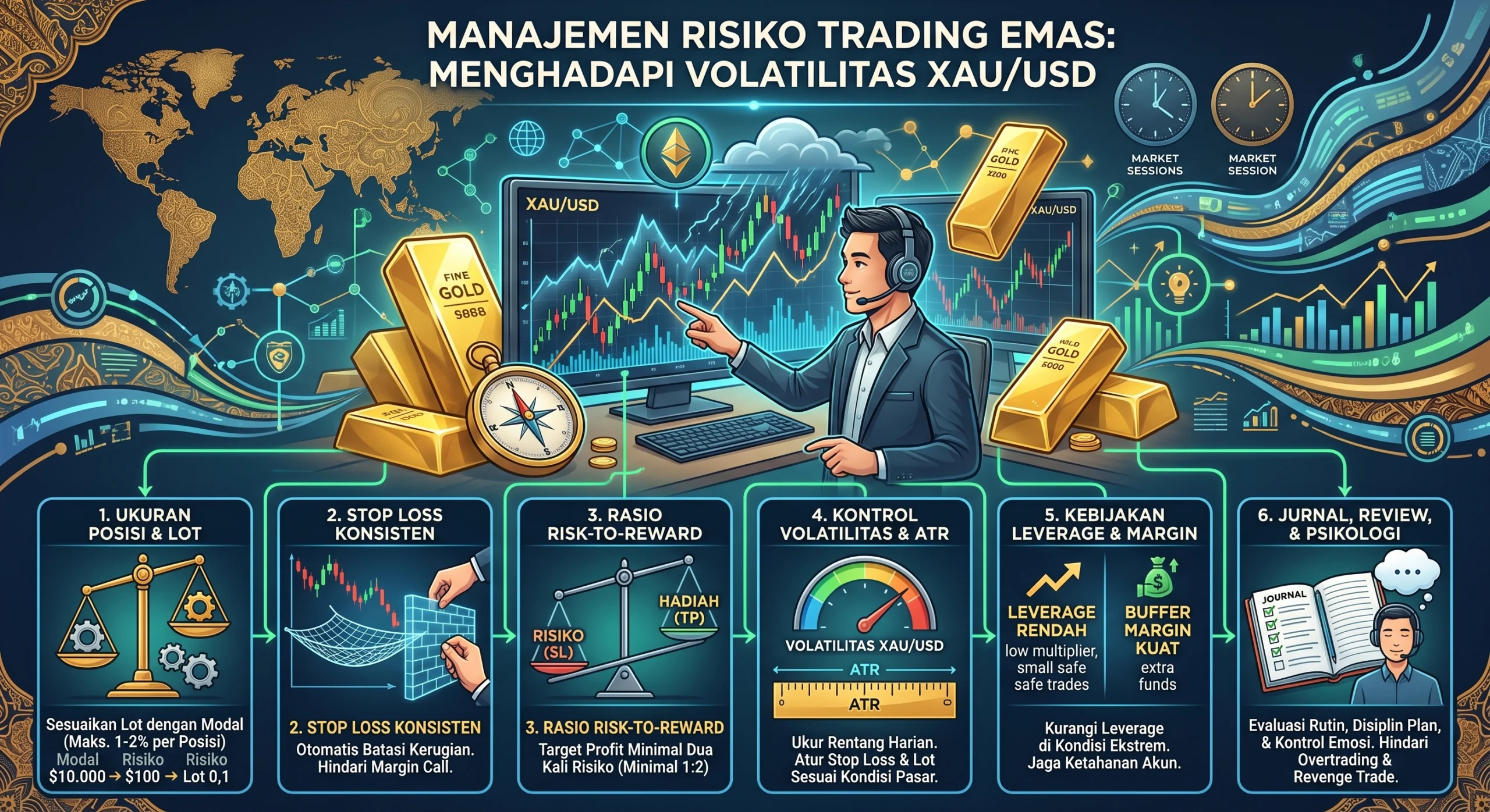 Manajemen Risiko Trading Emas: Menghadapi Volatilitas XAU/USD